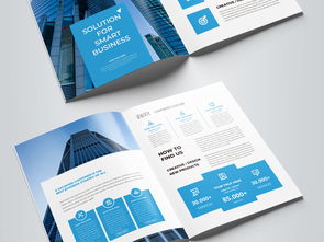 解锁企业视觉新高度 蓝色科技公司专业画册设计与素材资源全解析